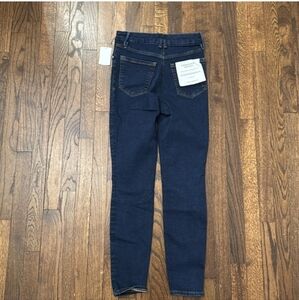 Good American Good Legs High Rise Skinny Stretch  Casual DarkDenim Jeans 6/28